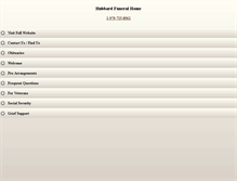 Tablet Screenshot of hubbardfuneralhometx.com